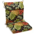 thumbnail image 1 of Coussin de Chaise Carré d'Extérieur à Motif en Polyester Filé de 18 Po sur 38 Po, Tropique Raven, 1 of 2