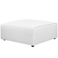 thumbnail image 1 of Modway Mingle Modern Style Polyester Fabric Ottoman in White Finish, 1 of 4