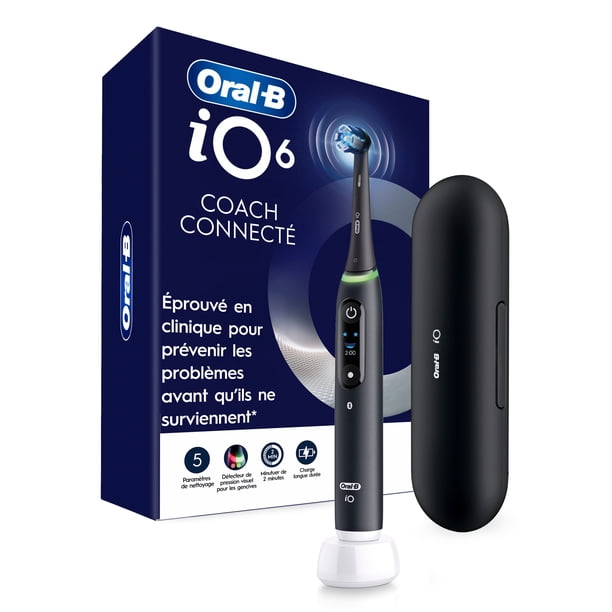 Oral-B iO Series 6s 電動歯ブラシ 本体 ブラック Oral-B iO Series 6 Electric Toothbrush with Brush Head, Black Lava