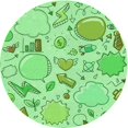 thumbnail image 1 of Ahgly Tapis d'Intérieur Lavable en Machine Carré Vert Jade, 3 Pieds Carré, 1 of 7