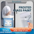 thumbnail image 1 of Uscallm Frosted Glass Paint Waterproof Coating For Windows And Doors Privacy Protection Film DIY Glass Frosting Spray Kit With Brush For Bathroom Shower Enclosure Kitchen Glass, 1 of 2