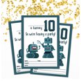 thumbnail image 2 of Darling Souvenir White Birthday Invitation Card 28 Pcs Fill or Write In Blank Invites Printable Party Supplies 5 x 7 Inches, 2 of 5