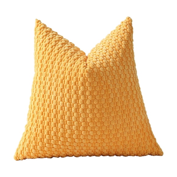 Fareti Housses de Coussin Décoratives Style Ferme pour Canapé, Housse de Coussin Douce Décorative, Taie d'Oreiller Carrée Moderne en Velours Côtelé à Rayures pour Sofa Salon Lit