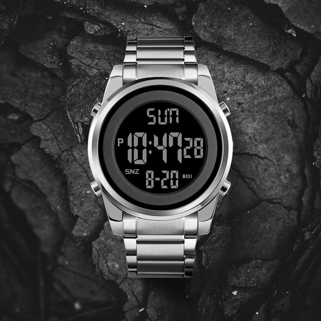 Men's Outdoor Sports Digital Watch Waterproof With Luminous Display Suitable For Hiking Camping Running Swimming And Other Sports
