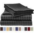 thumbnail image 1 of 1200 Thread Count 4 Piece Quality Sheet Set 18 Inch DeepPocket 100% Egyptian Cotton Stripe Pattern, 1 of 4