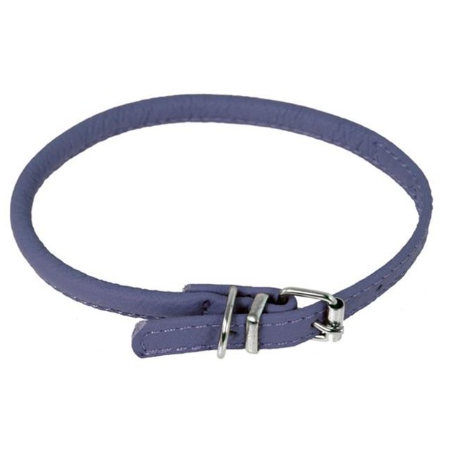 Dogline L1000-9 Collier Rond en Cuir 6-8 L x 14 Po L, Violet