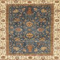 thumbnail image 1 of Ahgly Company Tapis d'Intérieur Carré Abstrait Vert Brunâtre, 5 Pieds Carré, 1 of 6