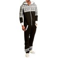 thumbnail image 1 of Mens Fashion Adult Jumpsuit One Piece Non Footed Pajamas, 1 of 2