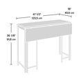 thumbnail image 4 of Sauder North Avenue Table, White, 430354, 4 of 7