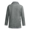 thumbnail image 4 of LOVZFMLL Jackets for Men's Casual Winter Casual Solid Color Coats Long Sleeve Button Overcoat Jacket, 4 of 9