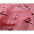 thumbnail image 4 of oneOone Silk Tabby Fabric Bird Block Printed Fabric 1 Yard 42 Inch Wide, 4 of 4