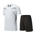 thumbnail image 4 of Ceisia Men's Athletic Tracksuit Sets | Breathable Crew Neck Tee & Drawstring Shorts | Summer Sports Outfits Gift, 4 of 6