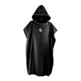 thumbnail image 1 of Surf Poncho Changing Robe Front Lightweight Microfiber with Soft Wetsuit Changing Towel for Outdoor Sports, Swim - Black, 1 of 8
