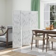 thumbnail image 2 of HOMCOM 5.5' 6 Panel Room Divider Folding Privacy Screen Panels, White, 2 of 10