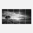thumbnail image 2 of Vibrant Black White Lavender Field - Extra Large Landscape Canvas Art, 2 of 3