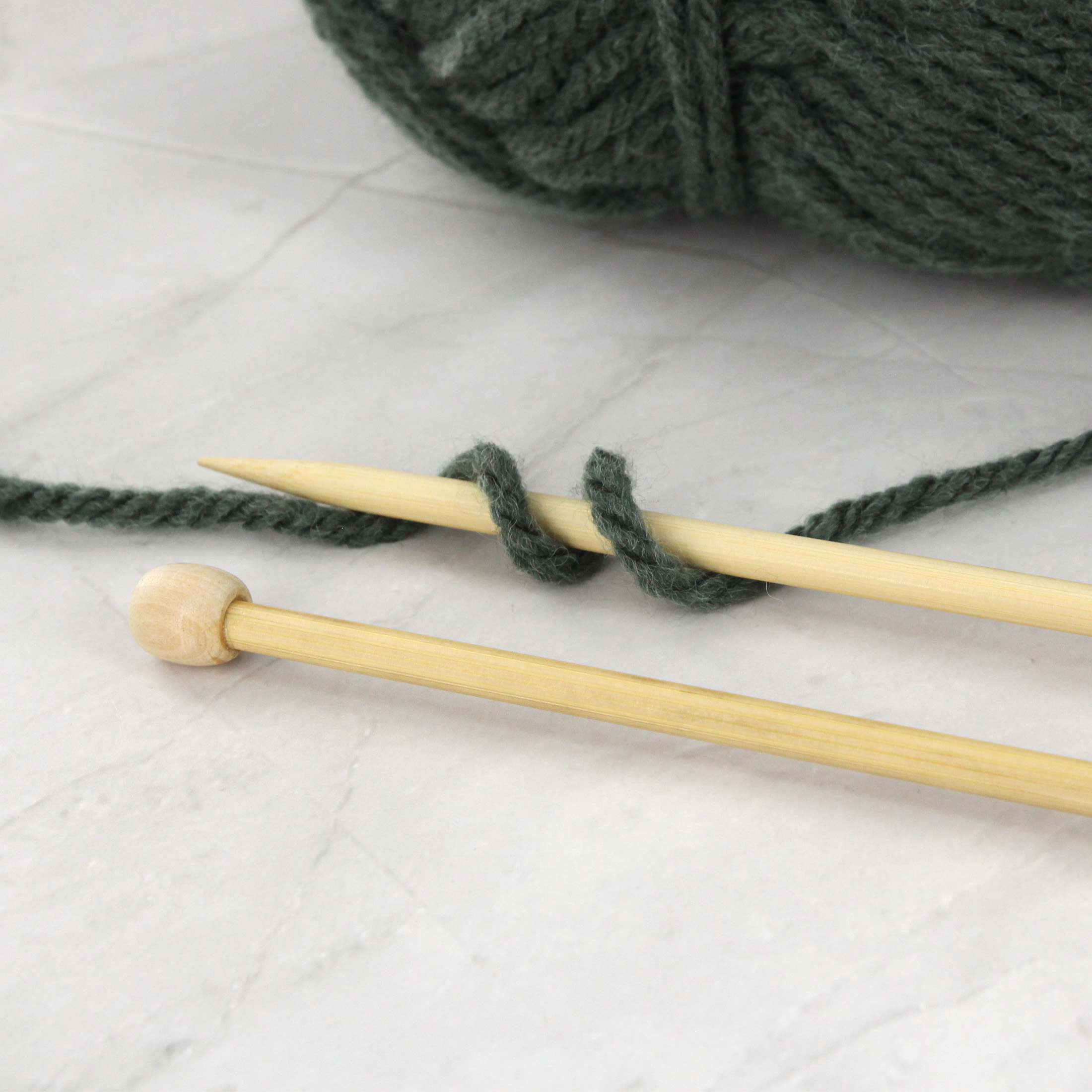 LOVE Knitting Bamboo Single-Point Needles, 25 cm (9.8 in.), 4.5 mm (0.18 in.)