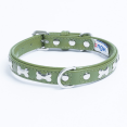 thumbnail image 1 of ROTTERDAM Os Collier pour Chien en Cuir Os à Rangée Simple, 1 of 3