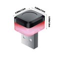 thumbnail image 3 of Car Interior LED Ambient Lighting | USB Powered Colorful Mood Lights | Decorative Accent Lights for Cars | Compact 2.3x2.3x1.8cm Design | Black Plastic Housing, 3 of 6