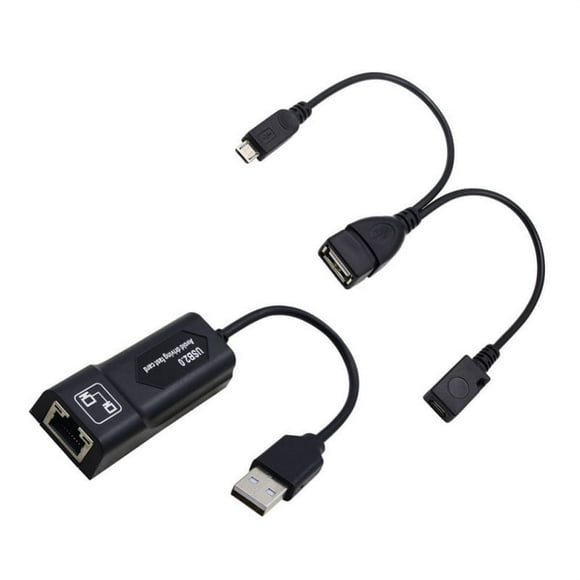 MesaSe USB 2.0 to RJ45 Gigabit Ethernet LAN Network Adapter Card 10/100/1000 Mbps Black
