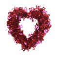 thumbnail image 1 of A Decorative Heart Wreath For Holiday And Party Decorations Crafted From Lifelike Plastic Material With Realistic Appearance For Various Settings, 1 of 7