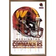 thumbnail image 1 of NFL Washington Commanders - Drip Helmet 22 Wall Poster, 14.725" x 22.375" Framed, 1 of 4