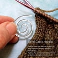 thumbnail image 3 of Cable Needle Shawl Pin, High Strength Stainless Steel  Tip Spiral Cable Needle Exquisite Appearance  For Home, 3 of 7