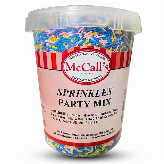 McCall's Party Mix Sprinkles - 800g - 1ct - Colorful Sprinkles for Festive Baking (1ct)