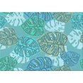 thumbnail image 1 of Ahgly Company Machine Washable Indoor Rectangle Transitional Light Sea Green Area Rugs, 2' x 3', 1 of 7