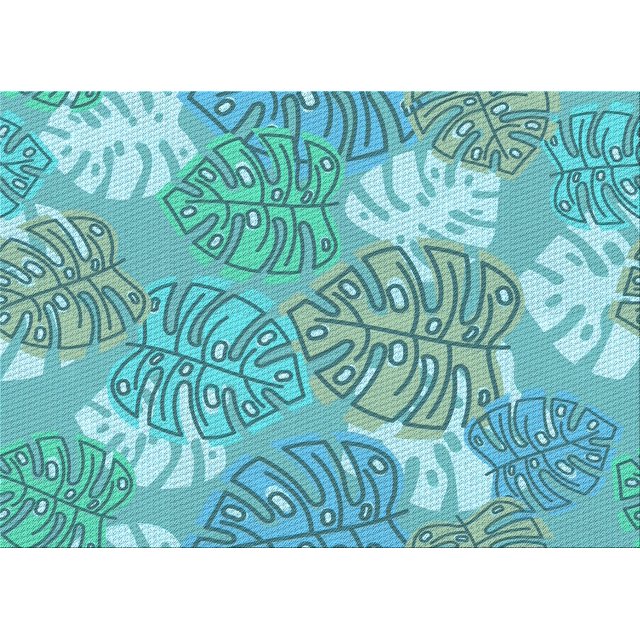 Ahgly Company Machine Washable Indoor Rectangle Transitional Light Sea Green Area Rugs, 2' x 3'