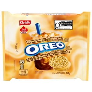 Oreo Biscuits aromatisés au thé au sucre brun, cuits au Canada