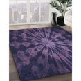 thumbnail image 3 of Ahgly Company Tapis d'Intérieur Ronds Lavables à la Machine, Style Transitionnel, Violet Sauge Buisson Violet, Tapis de Zone, 5 Pieds Rond, 3 of 7
