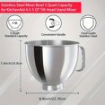 thumbnail image 2 of Kitchen Aid Bol en Acier Inoxydable, Mélangeur Bol en Acier Inoxydable de 4,5 et 5 Pintes,, 2 of 4