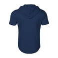 thumbnail image 4 of Timegard Workout Top for Men Breathable Running Loose Hoodies Top Casual Lightweight Solid Color Tee, 4 of 4