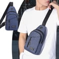 thumbnail image 2 of SDNall Sac à Dos Bandoulière Polyvalent avec Sangle de Poitrine, Trou de Sangle de Main pour Téléphone Ajustable, Sac de Randonnée Léger pour les Déplacements Quotidiens et les Voyages en Plein Air, 2 of 6