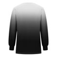 thumbnail image 4 of RXIRUCGD Haut à Manches Longues Imprimé pour Femme, Décontracté, Mode, Ample, Plissé, Col Rond, Noir, Taille : S, 4 of 8