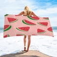 thumbnail image 2 of Microfiber Beach Towel, Oversized Microfiber Pool Towel, Sand-Free Beach Towel, Quick Drying Camping Towel, Super Absorbent Bath Towel Blanket, Soft Breathable and Lightweight Watermelon Pattern, 2 of 7