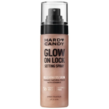 Hard Candy Glow On Lock Setting Spray, Alcohol-Free, 16 Hour Hold, Luminous Finish