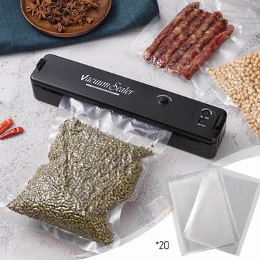 Suncoda Vacuum Sealer Machine, Vacuum Sealer Food Protector Vacuum Sealer Machine Automatic Food Vacuum Sealer for Food Preservation Sealing Packing System for Fresh Food and Food Storage