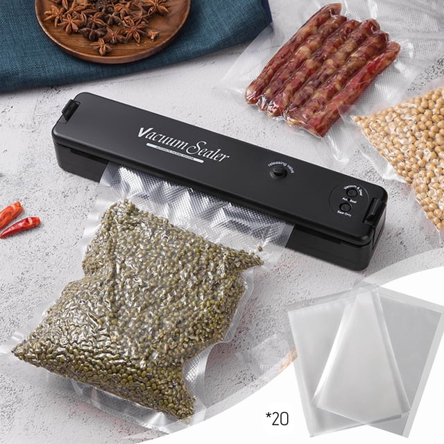 Suncoda Vacuum Sealer Machine, Vacuum Sealer Food Protector Vacuum Sealer Machine Automatic Food Vacuum Sealer for Food Preservation Sealing Packing System for Fresh Food and Food Storage