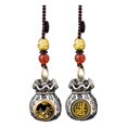 thumbnail image 2 of Clearance! Chinese Zodiac Wealth Bag Pendant Charm For Daily Fortune Rotating God Of Wealth Bag Luck And Keychain For Good Fortune, 2 of 9