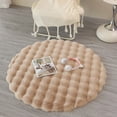 thumbnail image 2 of Sentmoon Tapis pour Entrée Tapis de Cuisine Tapis Rond Canapé Coussin Rond Coussin de Sol Salon Tapis de Table Basse Débarbouillette Coussin de Sol pour Bureau, Bureau Debout,, 2 of 7