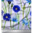 thumbnail image 3 of oneOone Georgette Viscose Fabric Leaves & Flower Panel Fabric Prints By Yard 42 Inch Wide, 3 of 3
