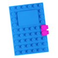 thumbnail image 3 of Lipstore Carnet A6 Journal Conception de Blocs de Construction 100 Pages Facile à Transporter Intéressant Bleu, 3 of 8