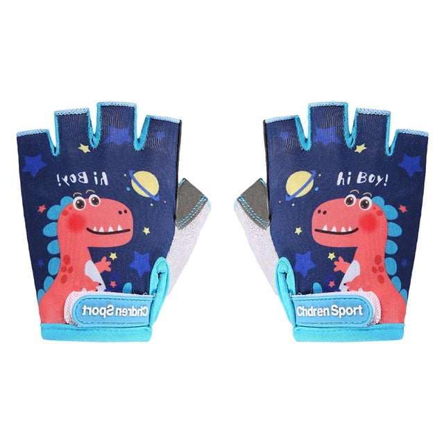 Children's half finger gloves Fingerless bicycle gloves breathe