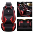 thumbnail image 2 of Maidao Car Seat Covers Universal Fit for Lexus for RX/Harrier 1999-Present 5 Seats Waterproof Premium Leather Front and Back Seat Protectors with Pillow and Headrest Black and Red, 2 of 7