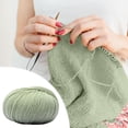 thumbnail image 4 of EGNMCR Wool Hand-woven Medium Coarse Scarf Hat Overcoat Wool Merinoss Wool Wool Cashmeres Yarn wools group, 4 of 5