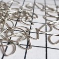 thumbnail image 1 of SHOWERORO Multipurpose D Rings 20Pcs Metal for DIY Crafts and Pet Owners, 1 of 8