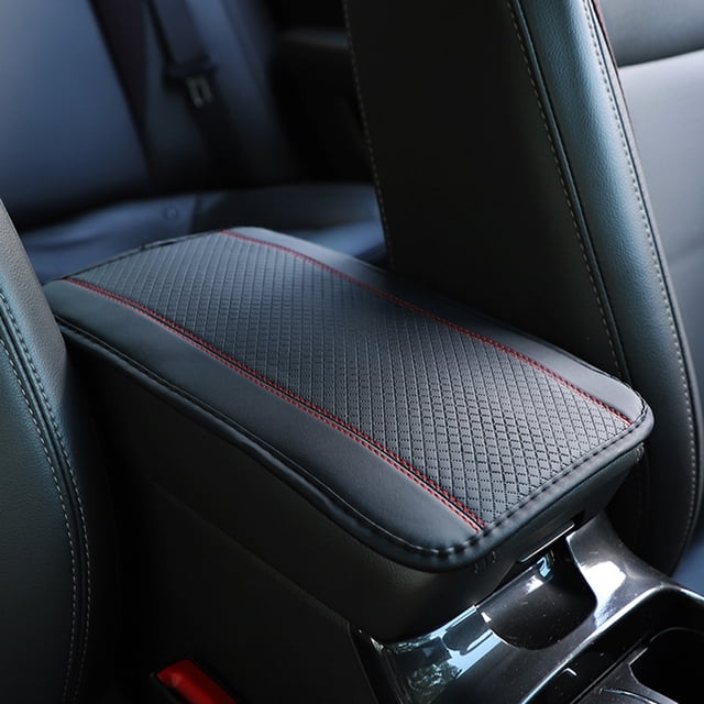 Chmadoxn Car Armrest Storage Box Mat, Fiber Leather Car Center Console Cover, Car Armrest Seat Box Cover Accessories Interior Protection For Most Vehicle, SUV, Car Armrest trunk sleeve pad