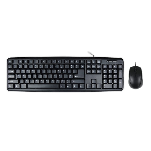 Speedex Combo Clavier et Souris Standard USB2.0, Noir