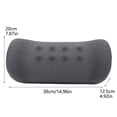 thumbnail image 2 of Lumbar Sitting Cushion for Home and —Slow Memory Foam Long-Term Support Pillow for Back Comfort and Posture Versatile Cushion for Living Room and Bedrooms, 2 of 6